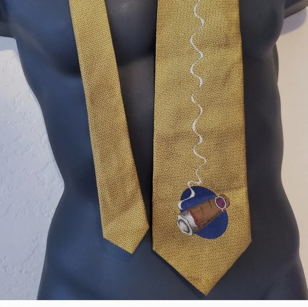 Set of Vintage Bar Themed Ties